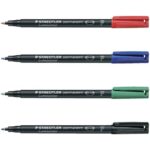 Μαρκαδόρος Διαφανειών Staedtler F-318 0.6mm Ανεξίτηλος
